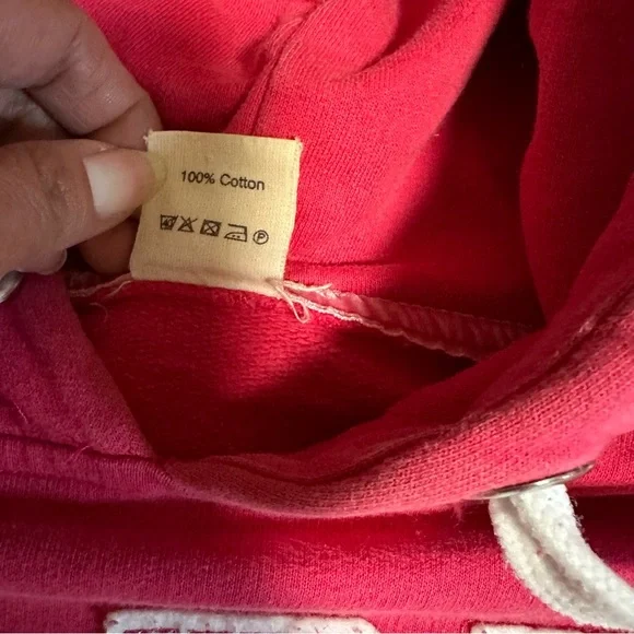 Paris University Women's Red Hoodie - Picture 6 of 16